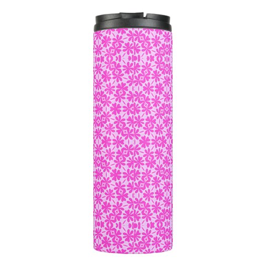 Fuchsia Flowers Thermosbeker (Achterkant)