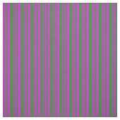 Fuchsia & Forest Green Striped/Lined Pattern Stof (Swatch)