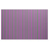 Fuchsia & Forest Green Striped/Lined Pattern Stof (Fat Quarter)