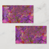 Fuchsia Fractal Art Visitekaartje (Voorkant / Achterkant)