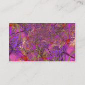 Fuchsia Fractal Art Visitekaartje (Achterkant)