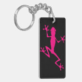 Fuchsia frog sleutelhanger (Voorkant Links)