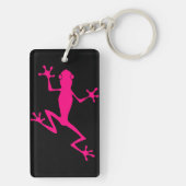 Fuchsia frog sleutelhanger (achterkant)