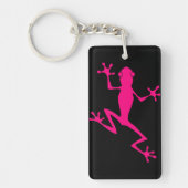 Fuchsia frog sleutelhanger (Voorkant)