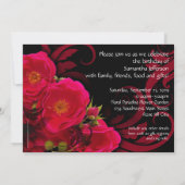 Fuchsia Garden Roos Vrouwen 50ste Verjaardagsfeest Kaart (Achterkant)