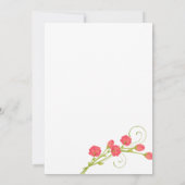 Fuchsia Garden Rozen - bruiloft uitnodiging (Achterkant)