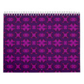 Fuchsia Geotech: A Vibrant Abstract Geometric Text Kalender (Hoes)