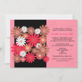 Fuchsia Gerber Daisy Bridal Shower Kaart (Voorkant)