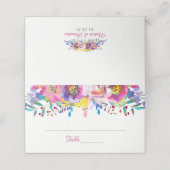 Fuchsia Gold Blossom Flowers Weduwgoedkaart Plaatskaartje (Buitenkant ongevouwen)