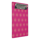 Fuchsia | Golden Zinnia Flower Medallions Mini Klembord (Schuin)