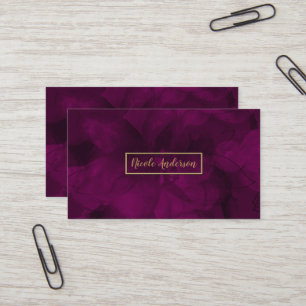 Fuchsia Goud Aquarel Bloem Glam Elegant Modern Visitekaartje