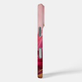 Fuchsia Gouden Elegantie in Acryl met Naam Case-Mate iPhone Case (Achterkant / Rechts)