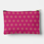 Fuchsia | Gouden Zinnia Bloem Medaillons Etui (Achterkant)
