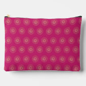 Fuchsia | Gouden Zinnia Bloem Medaillons Etui (Voorkant)