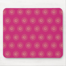 Fuchsia | Gouden Zinnia Bloem Medaillons