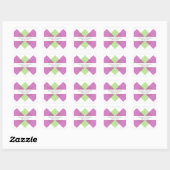Fuchsia Green Geometric Triad Wedding Stickers (Vel)