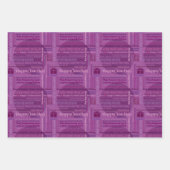 Fuchsia Happy Days-inpakpapier Inpakpapier Vel (Voorkant 3)