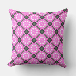 Fuchsia hartcirkel kussen