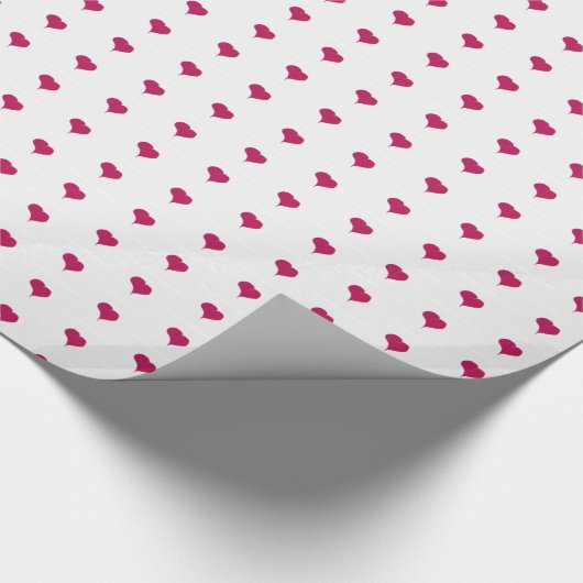 Fuchsia Hearts Cadeaupapier (Hoek)
