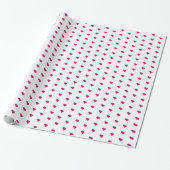 Fuchsia Hearts Cadeaupapier (Uitgerold)