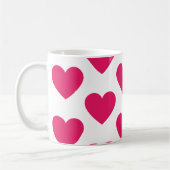 Fuchsia hekelt de leuke mok van witte koffie (Links)