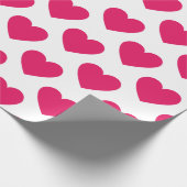 Fuchsia hekelt leugenachtige cadeaupapier (Hoek)