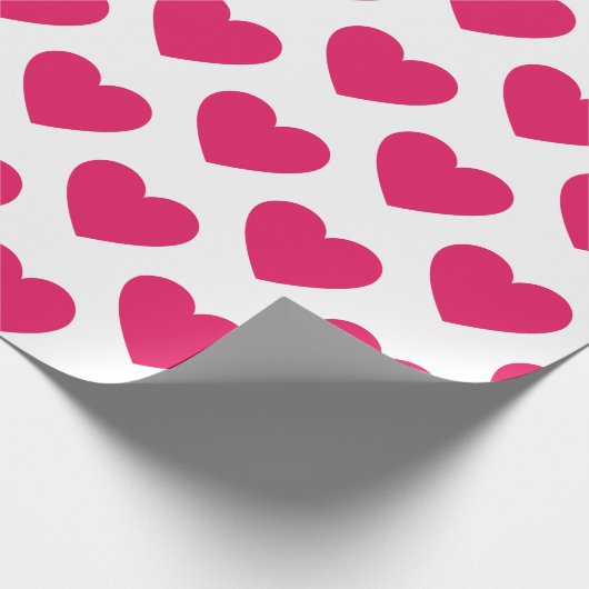 Fuchsia hekelt leugenachtige cadeaupapier (Hoek)