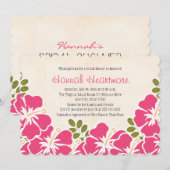 Fuchsia Hibiscus Hawaiian Verleend Vrijgezellenfee Kaart (Voorkant / Achterkant)