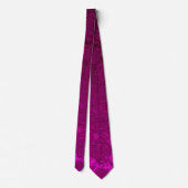 Fuchsia Hot Pink Elegant Plechtige bruiloft Stropdas (Achterkant)