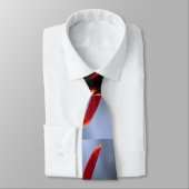 Fuchsia Hummingbird Flower Stropdas (Gebonden)