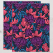 Fuchsia in blauw en paars (Voorkant / Achterkant)