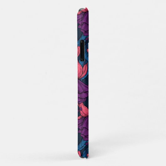 Fuchsia in blauw en paars Case-Mate iPhone case (Achterkant/rechts)