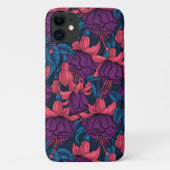 Fuchsia in blauw en paars Case-Mate iPhone case (Achterkant)