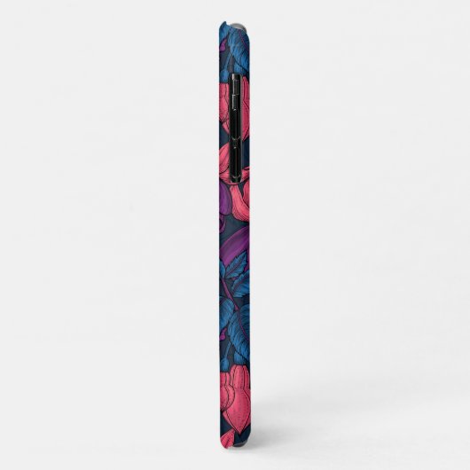 Fuchsia in blauw en paars Case-Mate iPhone case (Achterkant/links)