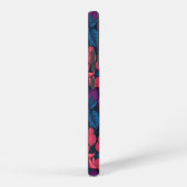 Fuchsia in blauw en paars samsung galaxy hoesje (Rechterkant)
