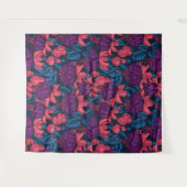 Fuchsia in blauw en paars wandkleed (Voorkant (horizontaal))