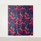 Fuchsia in blauw en paars wandkleed (Voorkant)