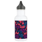 Fuchsia in blauw en paars waterfles  (Links)