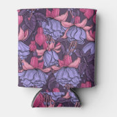 Fuchsia in roze en violet blikjeskoeler (Voorkant)