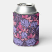 Fuchsia in roze en violet blikjeskoeler (Blikje Achterkant)