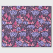 Fuchsia in roze en violet cadeaupapier (Vlak)