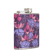 Fuchsia in roze en violet heupfles (Rechts)