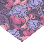 Fuchsia in roze en violet korte tafelloper (Hoek)