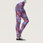 Fuchsia in roze en violet leggings (Rechts)