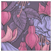 Fuchsia in roze en violet stof (Swatch)