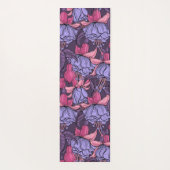 Fuchsia in roze en violet yogamat (Achterkant)