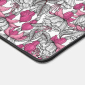 Fuchsia in wit en roze bureaumat (Hoek)