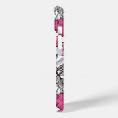 Fuchsia in wit en roze Case-Mate iPhone case (Achterkant / Links)