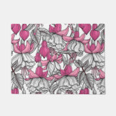 Fuchsia in wit en roze deurmat (Voorkant)
