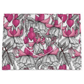 Fuchsia in wit en roze groot cadeauzakje (Voorkant)